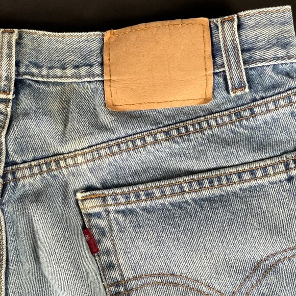 Y2K Levi's Jeans Men's Measured 34x30* 550 Relaxed Blue Dingy Denim Tag 36x32 - Picture 4 of 16